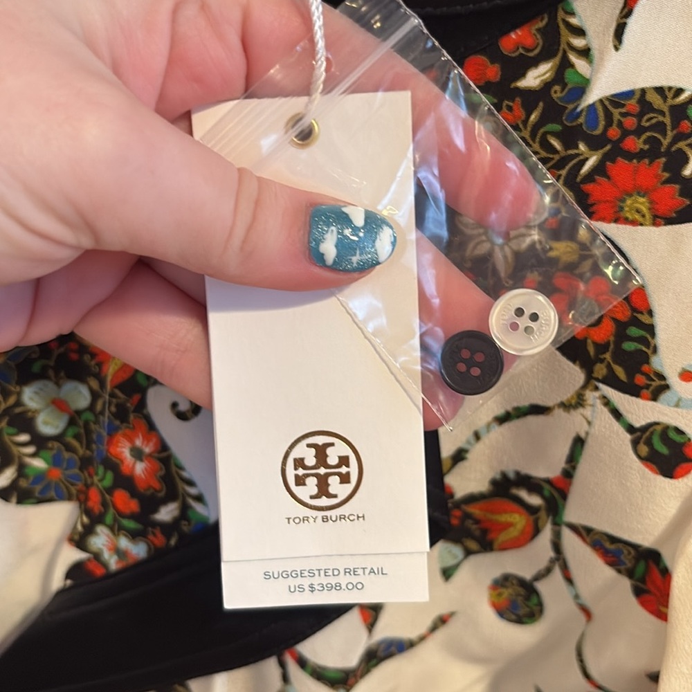Tory Burch Ruffle Wrap Blouse - Picture 2 of 3